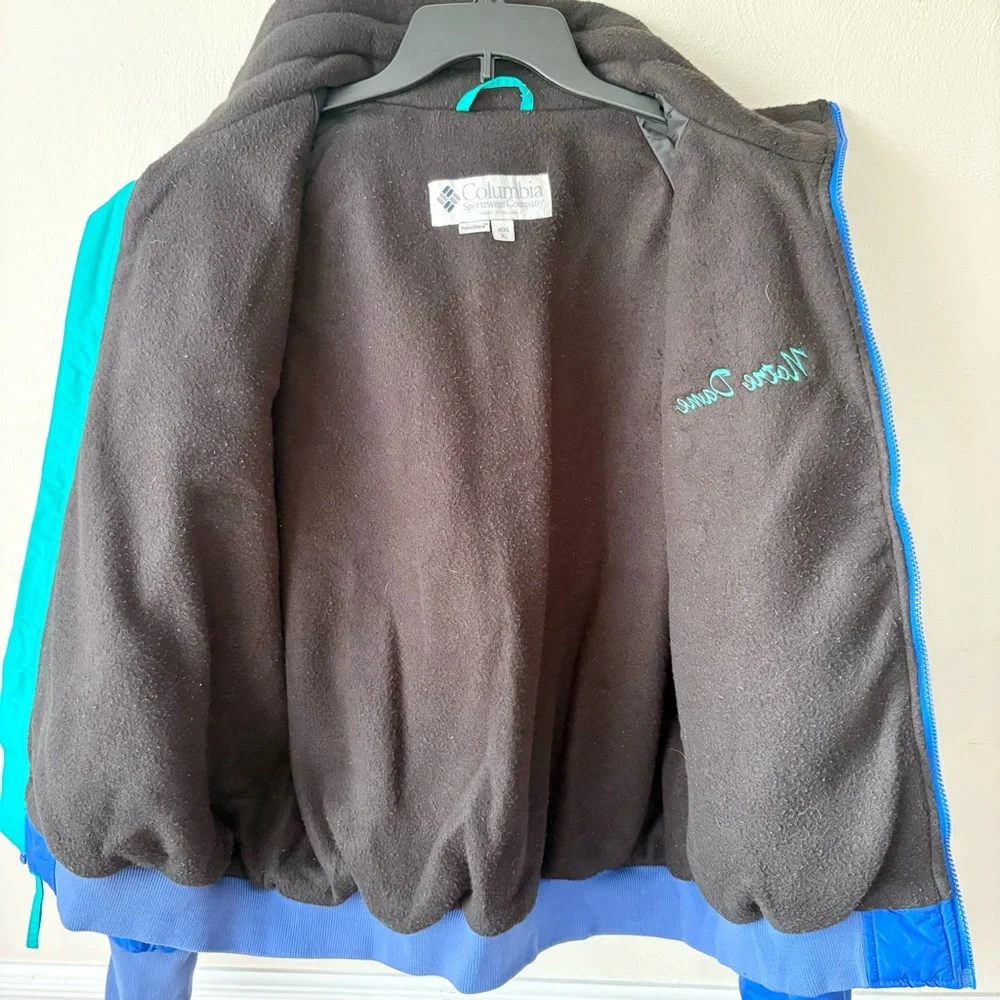 Vintage Columbia Blue Fleece Lined Ski Jacket 80s 90s